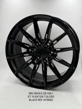 RINES R/18*9.0/6H*139.7/106.1/15 GLOSS BLACK