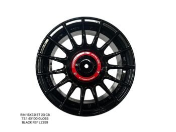 RINES R/15*7.0 4H100/73.1/23 GLOSS BLACK
